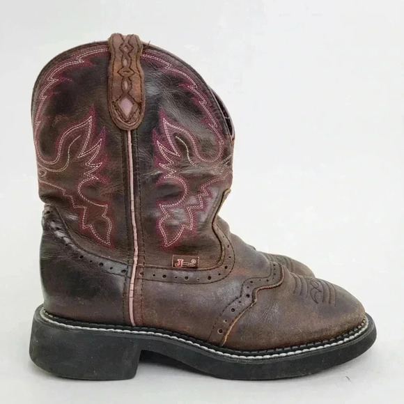 Justin Gypsy Gemma Aged Bark Western Cowboy Cowgirl Boots - 6.5 - Picture 2 of 10